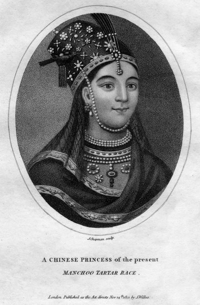 Eine chinesische Prinzessin der Manchu-Tartar-Rasse, 1801 von J. Chapman