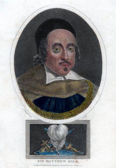 Sir Matthew Hale, Lord Chief Justice von England von J. Chapman
