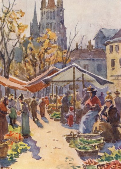 Der Marktplatz, Lausanne von J. Hardwicke Lewis