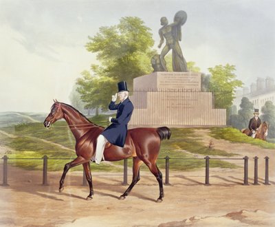 Eine Ansicht im Hyde Park, graviert von J. Wilson, 1852 von J. Harrison