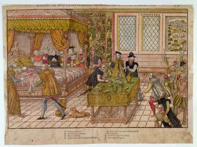 Der Tod von Henri II (1519-59) 10. Juli 1559 von J. J. and Tortorel, J. Perrissin