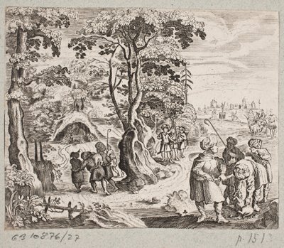 Illustration zu Adam Olearius, „Persianischer Rosenthal von einem Sinnreichen Poeten Schich Saadi […]“, Schleswig 1660 von J. Muller