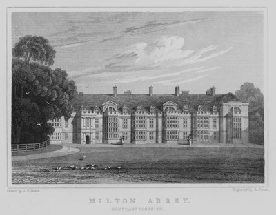 Milton Abbey, Northamptonshire von John Preston Neale