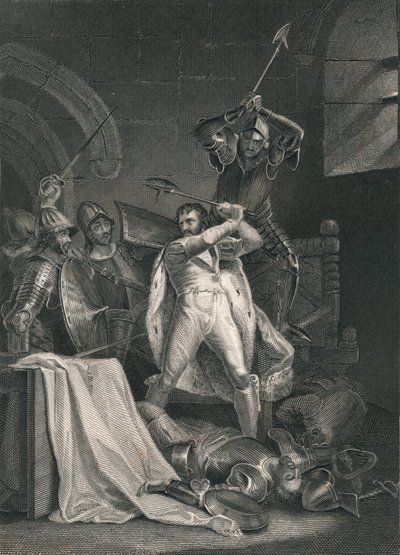 Tod von Richard II., 1400, Mitte des 19. Jahrhunderts von J. Rogers