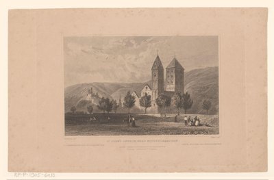 Ansicht der Johanniskirche bei Lahnstein von J. Weeks