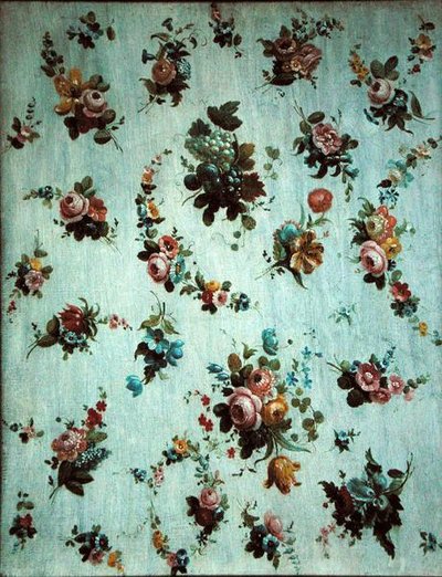 Dekoration von Blumen und Trauben von Jacob Ber