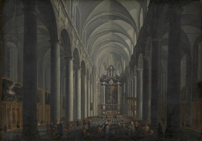 Innenraum der Jesuitenkirche in Brügge von Jacob Balthasar Peeters
