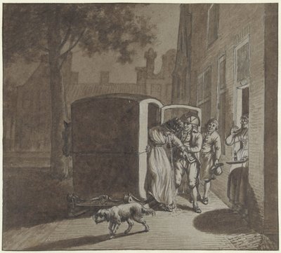 Die Heimkehr von zwei Mitgliedern des Freundeskreises von Jacob  Cats