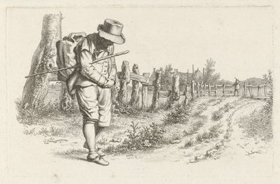Reisender auf einem Landweg von Jacob Ernst Marcus