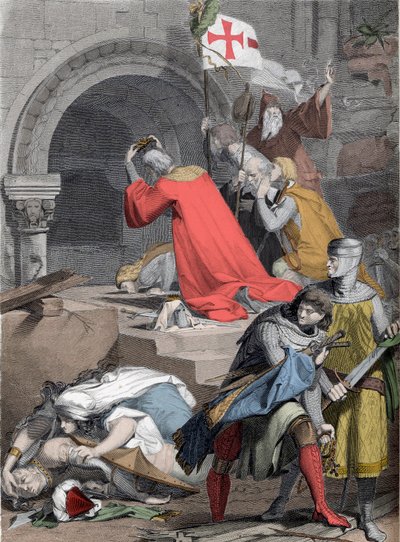 Godefroy de Bouillon am Heiligen Grab von Jacob Friedrich Deininger