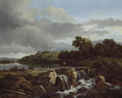 Landschaft mit Wasserfall von Jacob van Ruisdael