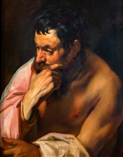 Der Denker oder Meditierender Faun von Jacob Jordaens