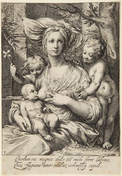 Nächstenliebe von Jacob Matham