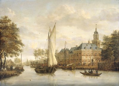 Schloss Nijenrode an der Vecht bei Breukelen von Jacob Storck