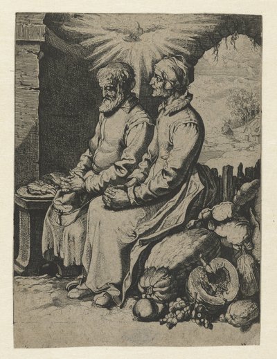 Betendes altes Ehepaar von Jacob de Gheyn (III) (attributed to)