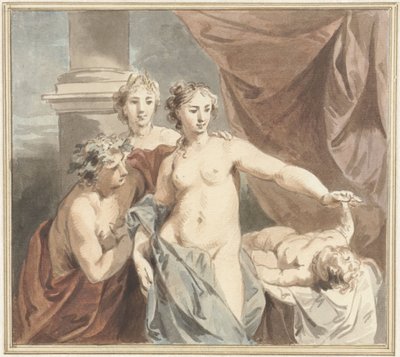 Ceres, Venus, Bacchus und schlafender Amor von Jacob de Wit