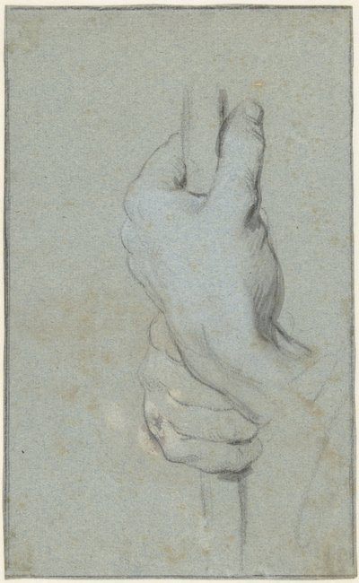 Studie von zwei Händen, die einen Stab umklammern von Jacob de Wit