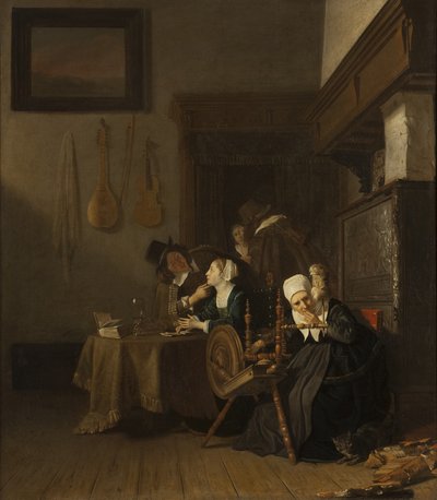 Nachsichtige alte Dame von Jacob van Loo