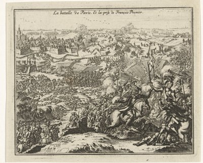 Schlacht bei Pavia, Gefangennahme von Franz I., König von Frankreich von Jacobus Harrewijn