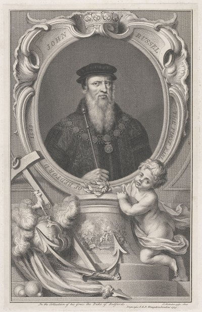John Russell, erster Earl of Bedford von Jacobus Houbraken