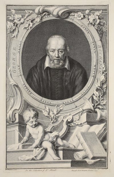 Porträt von George Buchanan, nach Frans Pourbus, Illustration aus 