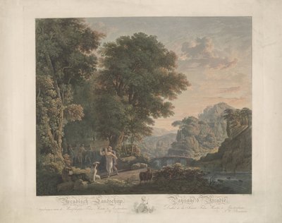 Arkadische Landschaft mit tanzenden Figuren von Jacobus Wijsman