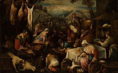 Marktszene von Jacopo Bassano