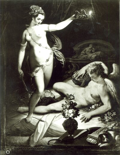 Psyche überrascht Amor von Jacopo Zucchi