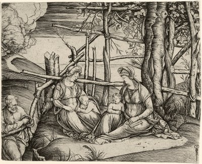 Die Heilige Familie mit der Heiligen Elisabeth und dem Johannesknaben von Jacopo de Barbari