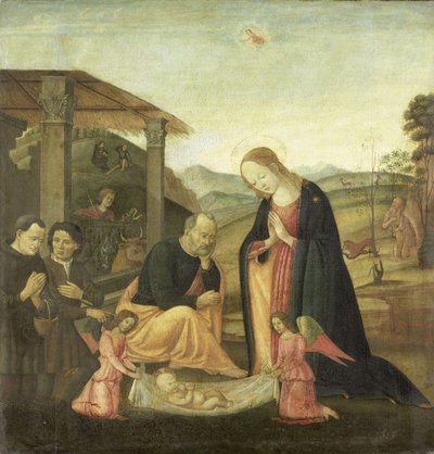 Anbetung des Christuskindes von Jacopo del Sellaio