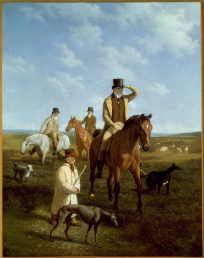 Bildnis Lord Rivers und seiner Freunde von Jacques-Laurent Agasse