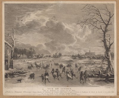 Winteransicht von Leiden von Jacques Bacheley