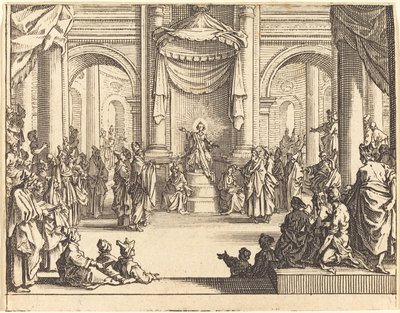 Christus im Gespräch mit den Ärzten von Jacques Callot