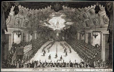 Kampf an der Barriere: Eintritt zu Fuß von Seiner Hoheit Herzog Karl IV. von Lothringen von Jacques Callot