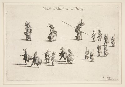 Kampf an der Barriere, Eintritt von M. de Macey von Jacques Callot