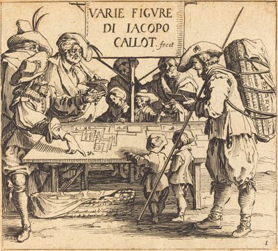 Frontispiz für Varie Figure, ca. 1621 von Jacques Callot