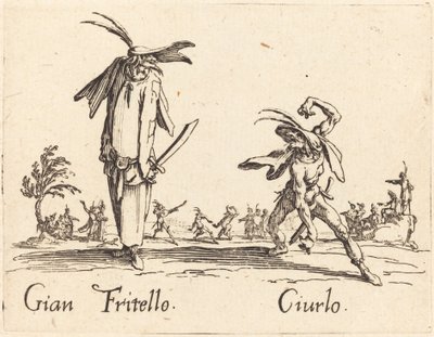 Gian Fritello und Ciurlo von Jacques Callot