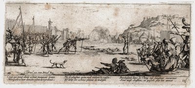 Les Misères et les Malheurs de la Guerre (Gravur) von Jacques Callot