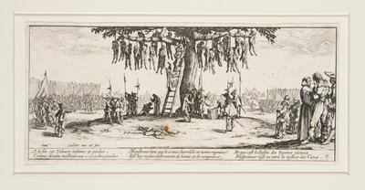 Die großen Elenden des Krieges: Nr. 11 - Der Galgen von Jacques Callot
