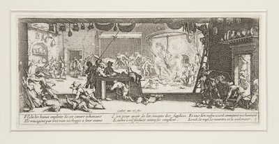 Die großen Elendnisse des Krieges: Nr. 5 - Die Plünderung von Jacques Callot