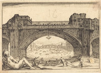 Ponte Vecchio, Florenz von Jacques Callot