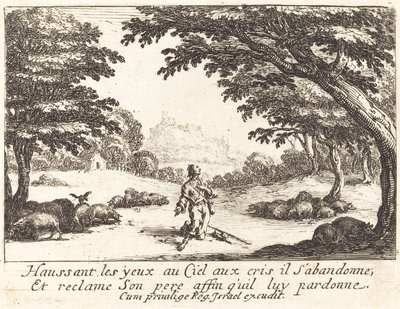 Gebet um göttliche Hilfe von Jacques Callot