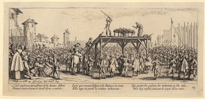 Rad, Blatt 14 der Folge "Die Grauen des Krieges" von Jacques Callot