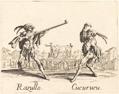 Razullo und Cucurucu von Jacques Callot