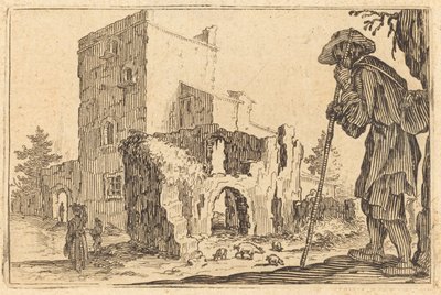Hirte und Ruinen von Jacques Callot