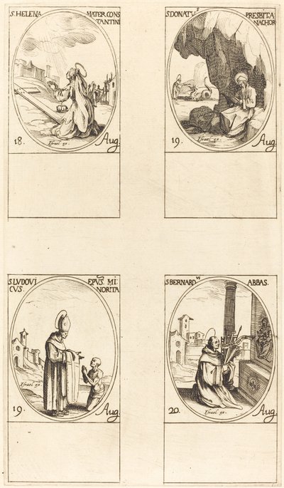 St. Helena; St. Donatus; St. Ludovicus, Bischof; St. Bernhard von Jacques Callot
