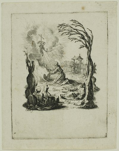 Die Agonie im Garten, aus Die Kleine Passion von Jacques Callot