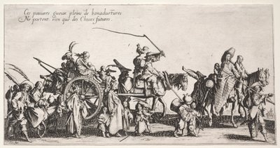 Die Bohémiens: Der Marsch der Bohémiens: Die Nachhut von Jacques Callot
