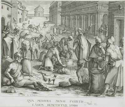 Die Kornwäger von Jacques Callot