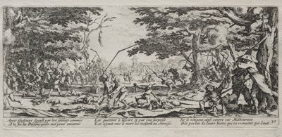 Die großen Elendnisse des Krieges: Rache der Bauern, 1633 von Jacques Callot